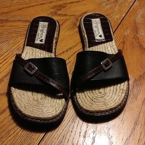 Brighton leather upper sandals sz 5
